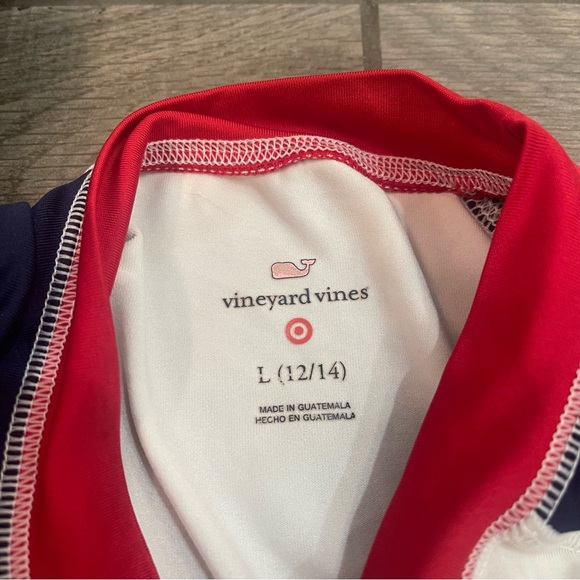 Vineyard Vines American Flag Long Sleeve Swim Shirt - Picture 3 of 4